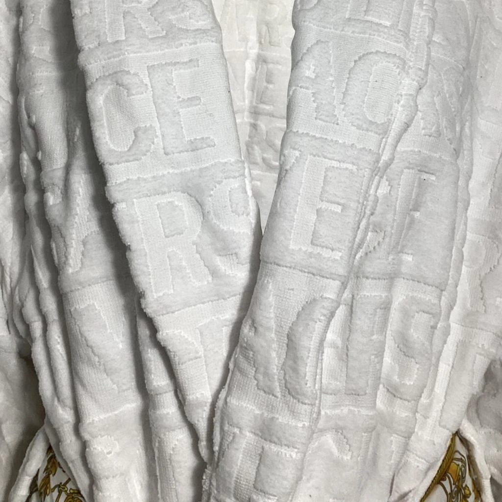 Versace I Love Baroque Bathrobe in White Cotton 2