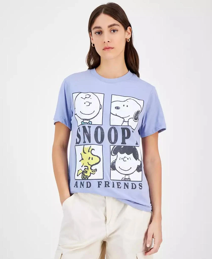 Grayson Threads, The Label Juniors' Snoopy Friends Grid Graphic T-Shirt 1