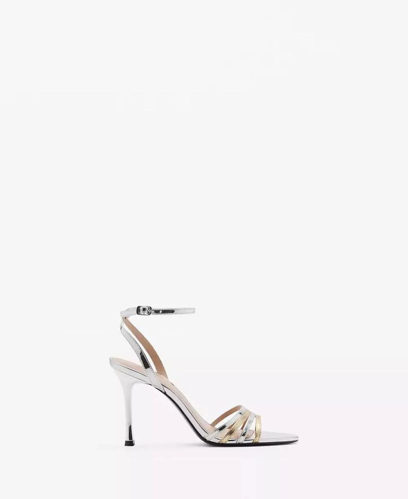 Mango Women's Combined-Strap Heeled Sandals 4