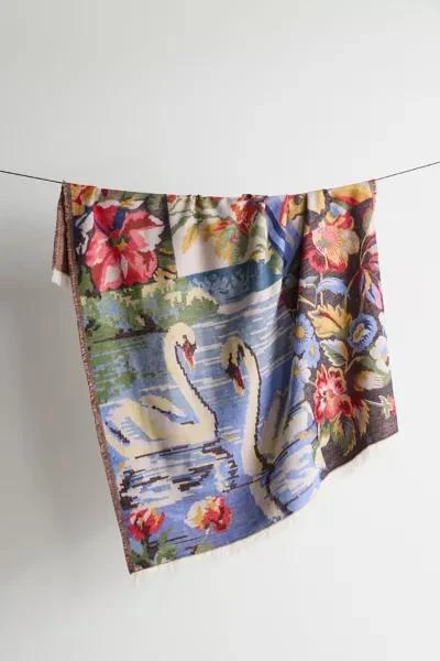 Urban Outfitters Emile Cozy Art Throw Blanket 1