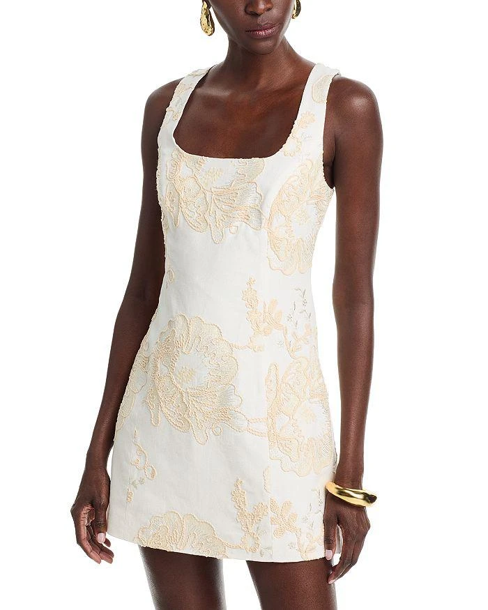 knee length dresses for ladies Orion Strapless Mini Dress in ivory main image 1