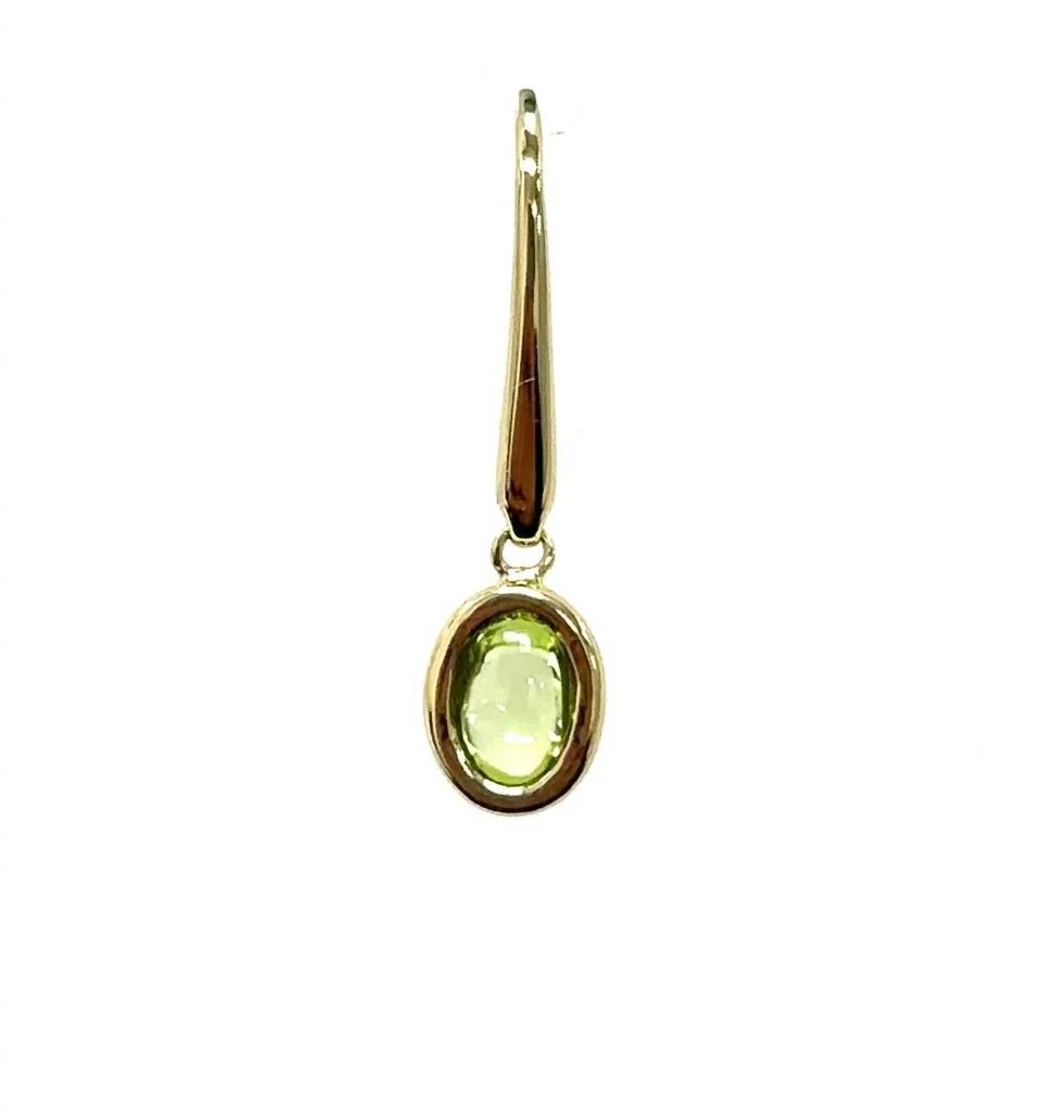 AAMIAA Color Candy Collection Earrings With 6X4 Oval Peridot In Silver/14K Yellow Gold 2