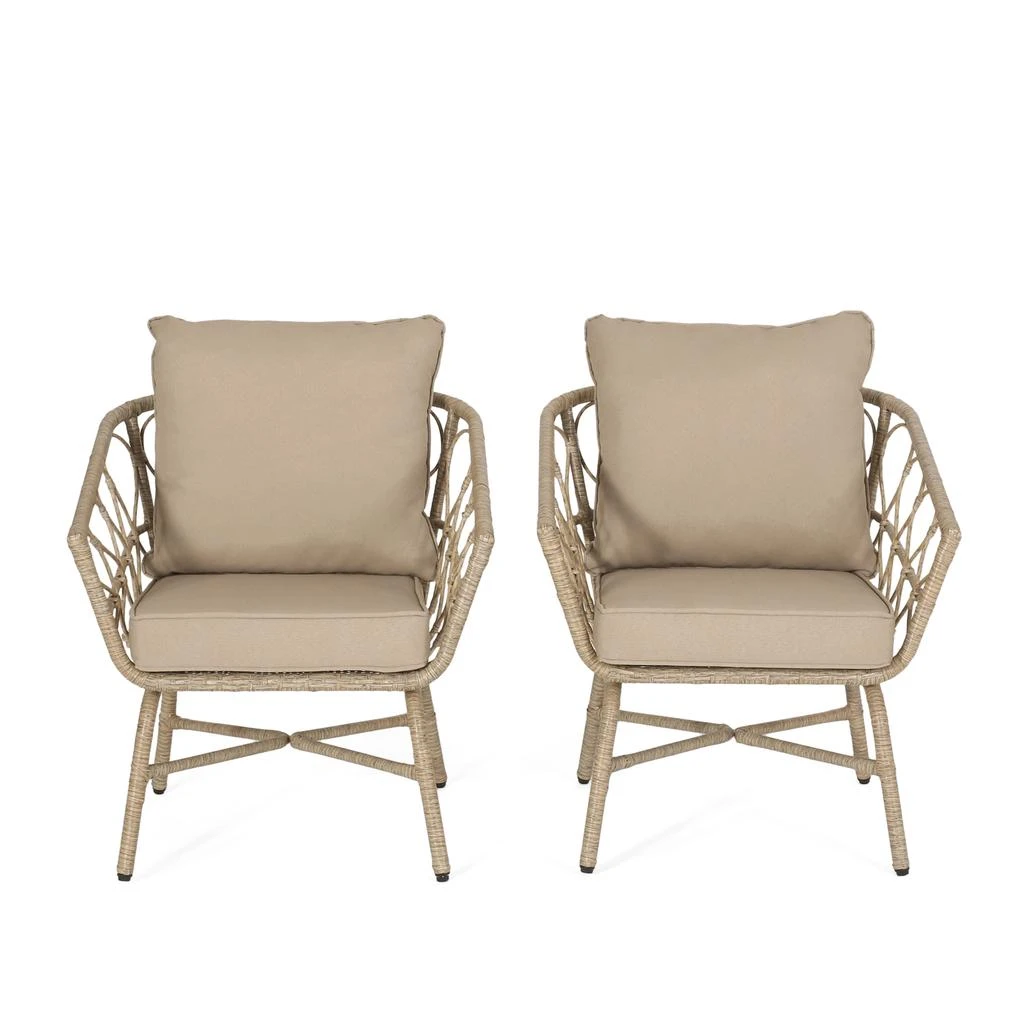 Streamdale Furniture Streamdale Cozy Boho Bruce Club Chair Set (Set Of 2) 2