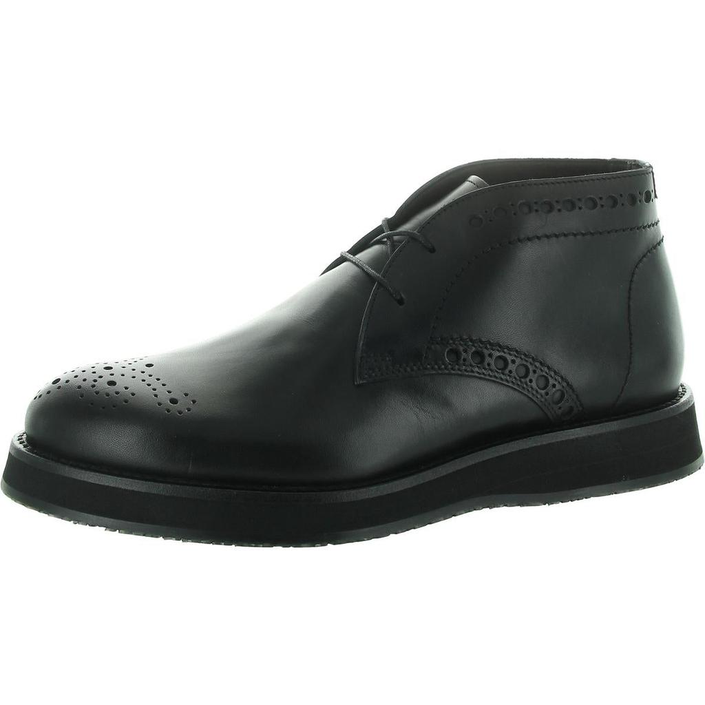 Donald J Pliner Mens Perforated Leather Oxfords