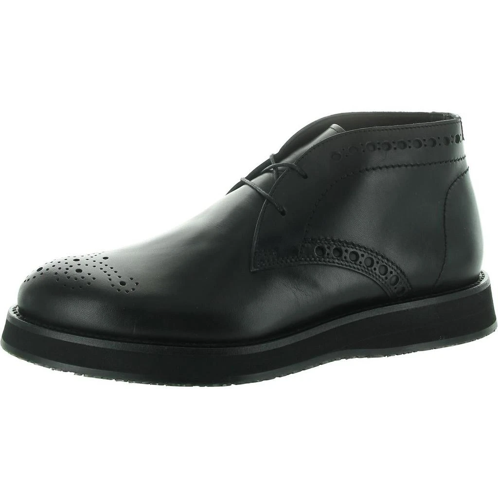 Donald J Pliner Mens Perforated Leather Oxfords 1
