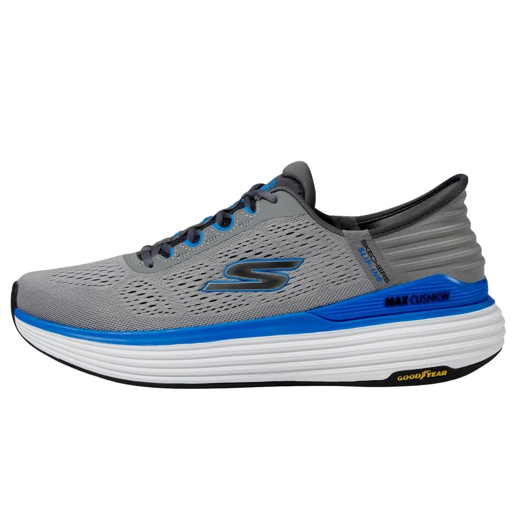 SKECHERS Max Cushioning Suspension- Linear Focus Grey / Blue  220940WW-GYBL Men
s