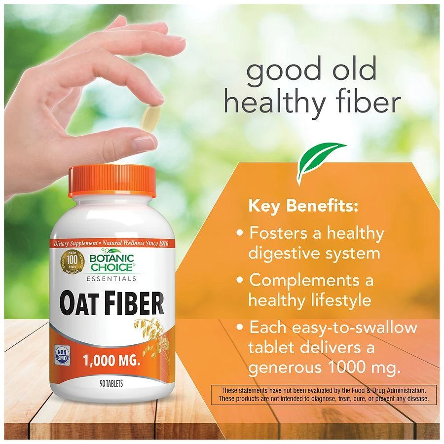 Botanic Choice Oat Fiber 1000mg 3