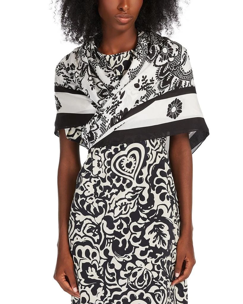 Weekend Max Mara Sarong Lace Print Shawl 1