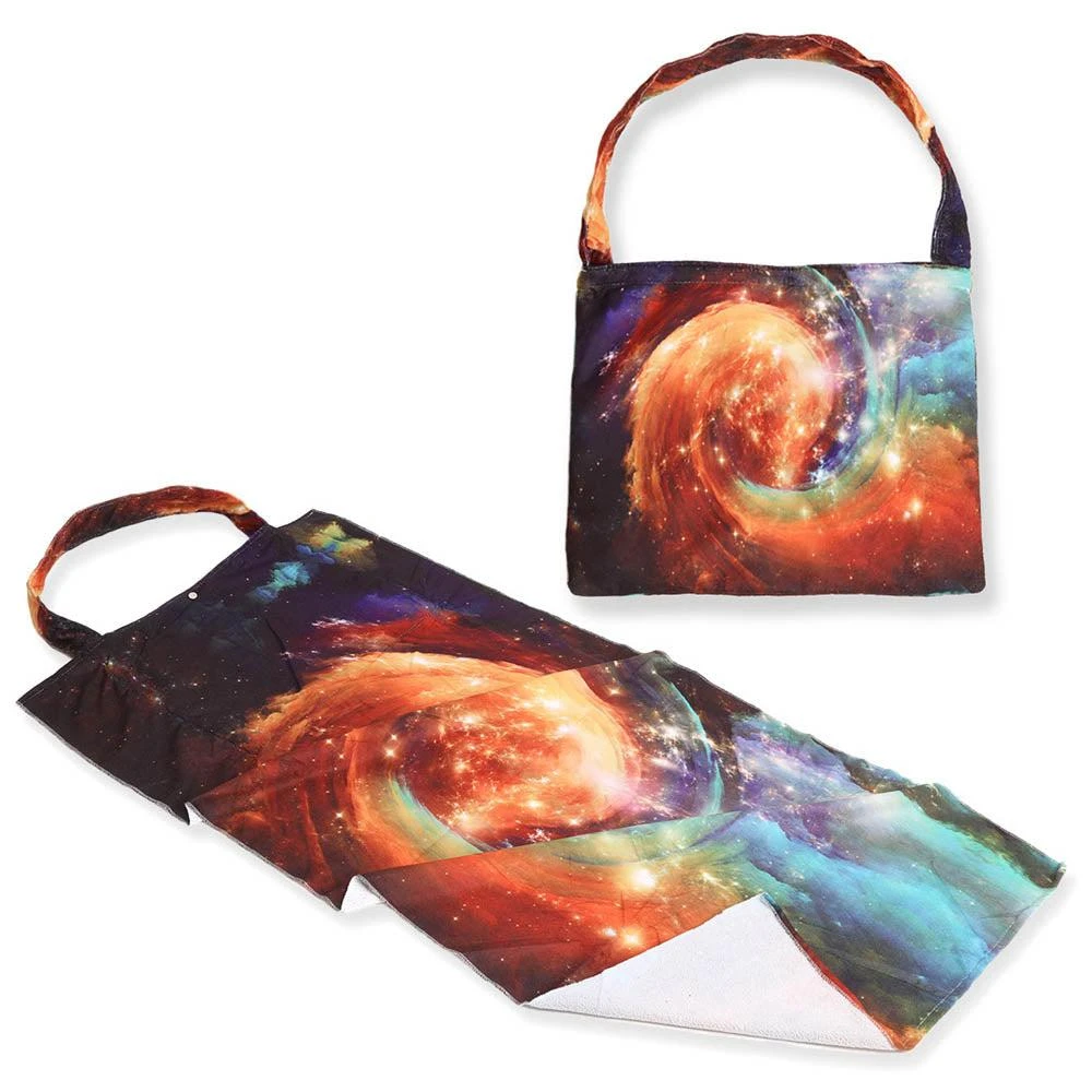 FASHNZFAB Galaxy Print Beach Towel and Tote Bag 2