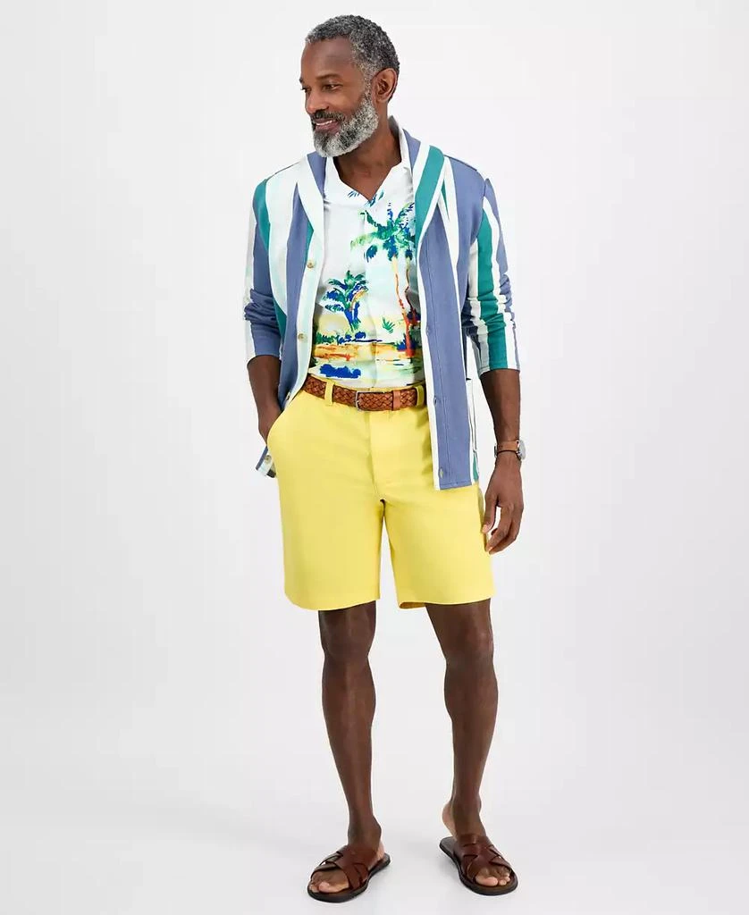 Club Room Men's Cotton Long-Sleeve Beach Stripe Cardigan, Exclusively at Macy's 4