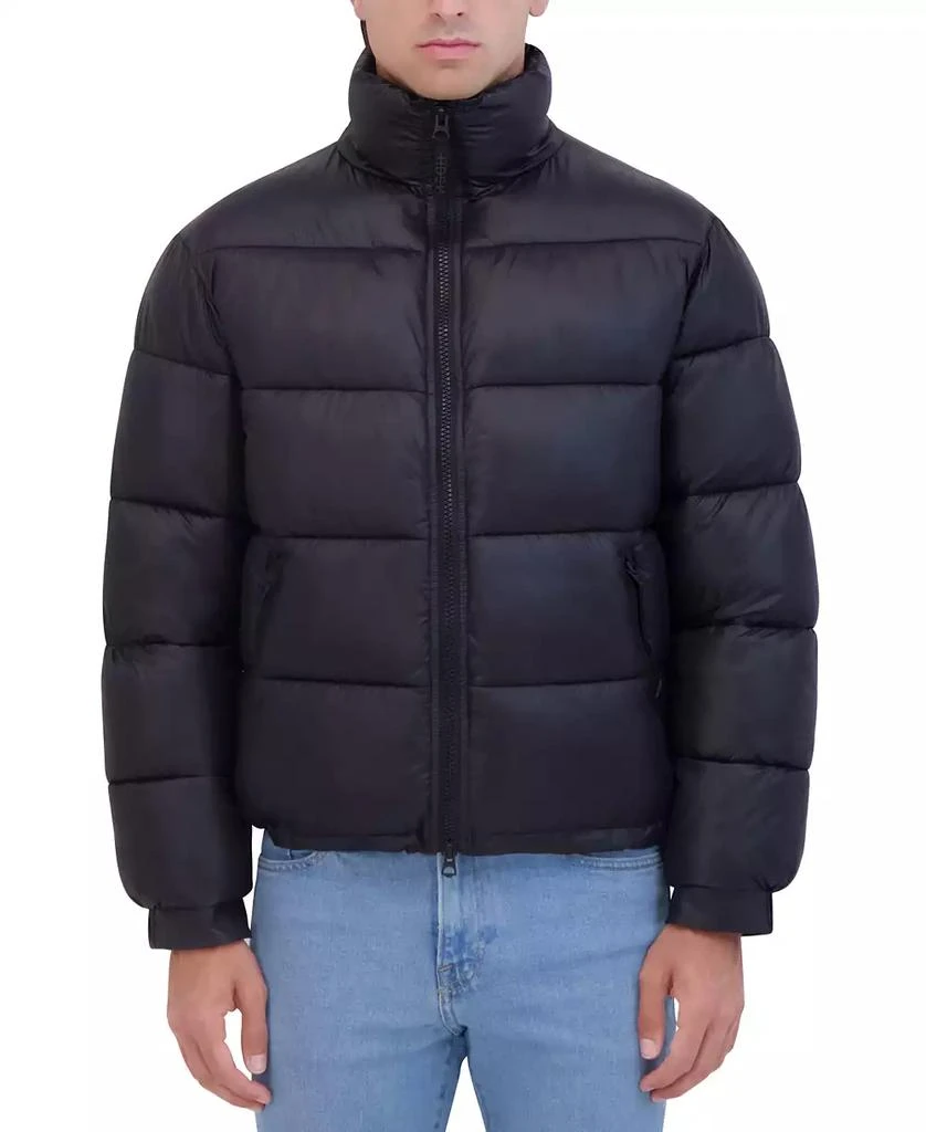 Hudson Men's Stand Collar Soft Puffer Jacket 1