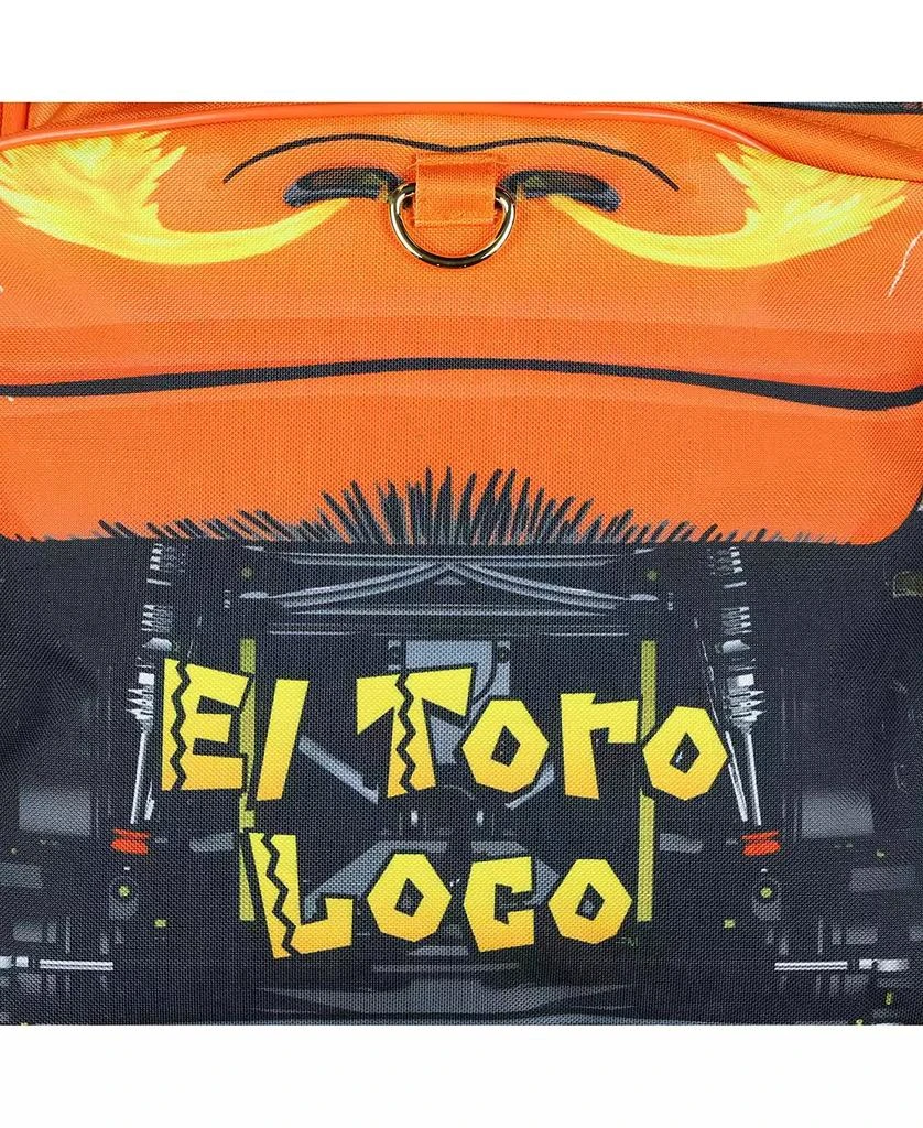 Monster Jam Backpack El Toro Loco 3D Bull Horns Monster Truck 16" Kids School Book Bag with Laptop Tech Sleeve 16" 3
