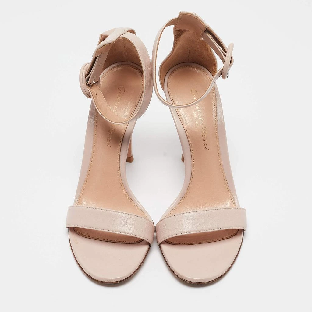 Gianvito Rossi Gianvito Rossi Beige Leather Portofino Ankle Strap Sandals Size 35 3