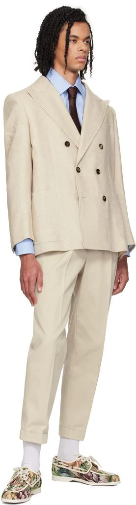 Valentino Brown Silk Tie 3