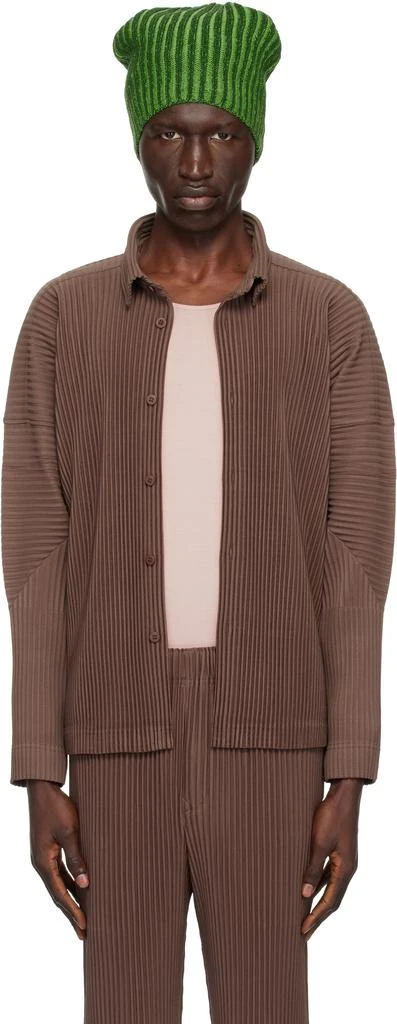 Homme Plissé Issey Miyake Brown Monthly Color November Shirt 1
