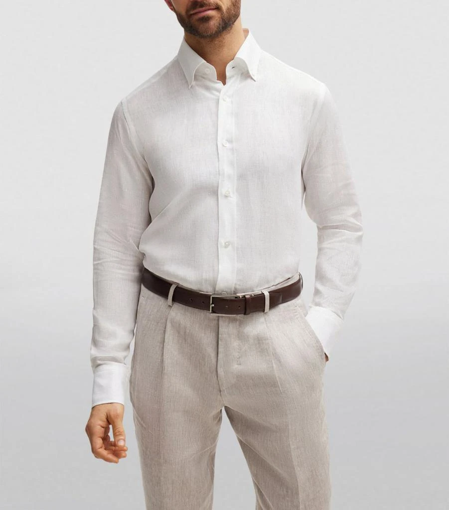 Hugo Boss Linen Long Shirt 3