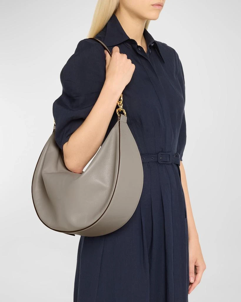 Ulla Johnson Twyla Large Calf Leather Hobo Bag 3