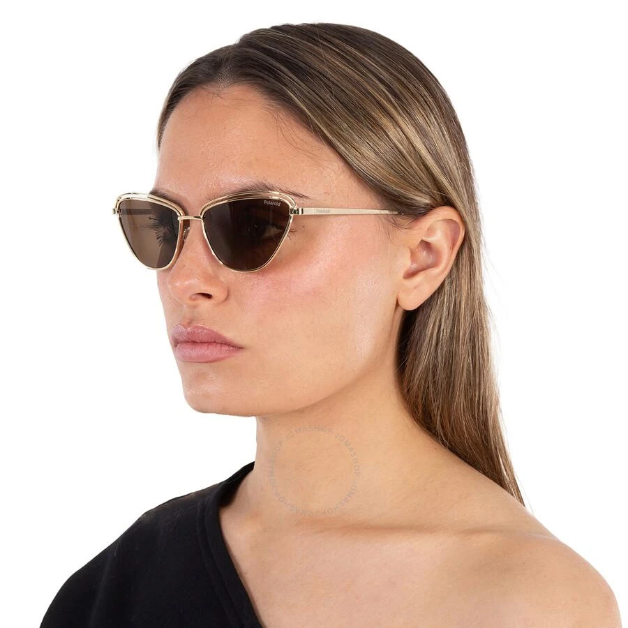 Polaroid Polarized Bronze Cat Eye Ladies Sunglasses PLD 4102/S 001Q/SP 56 2