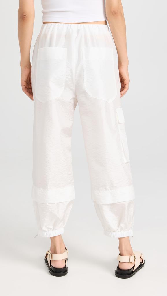 Tibi Crispy Nylon Pull On Joggers