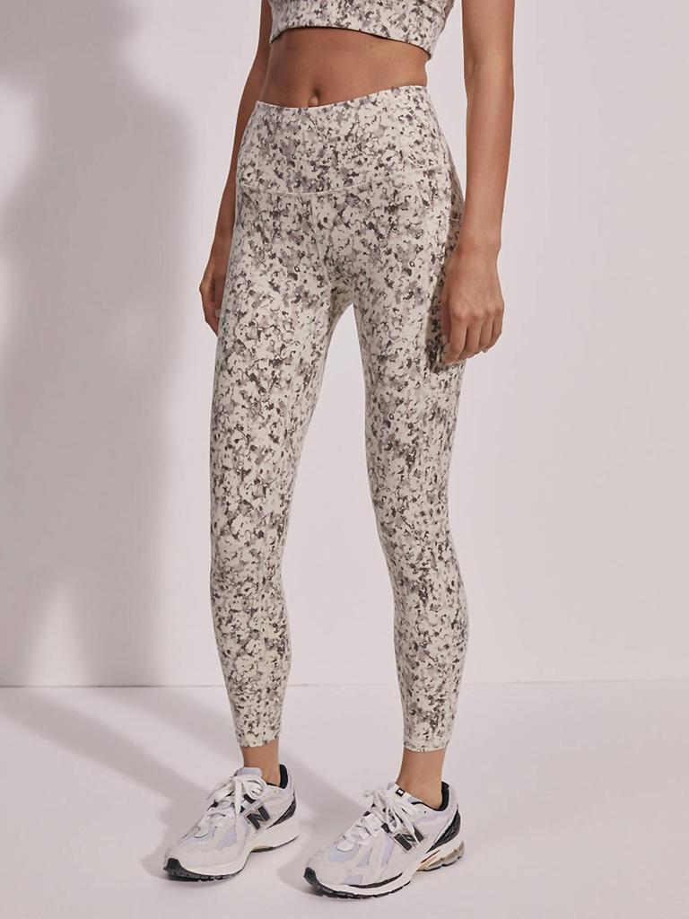 Varley Move Pocket High Legging 25" In Crema Fractured Flower