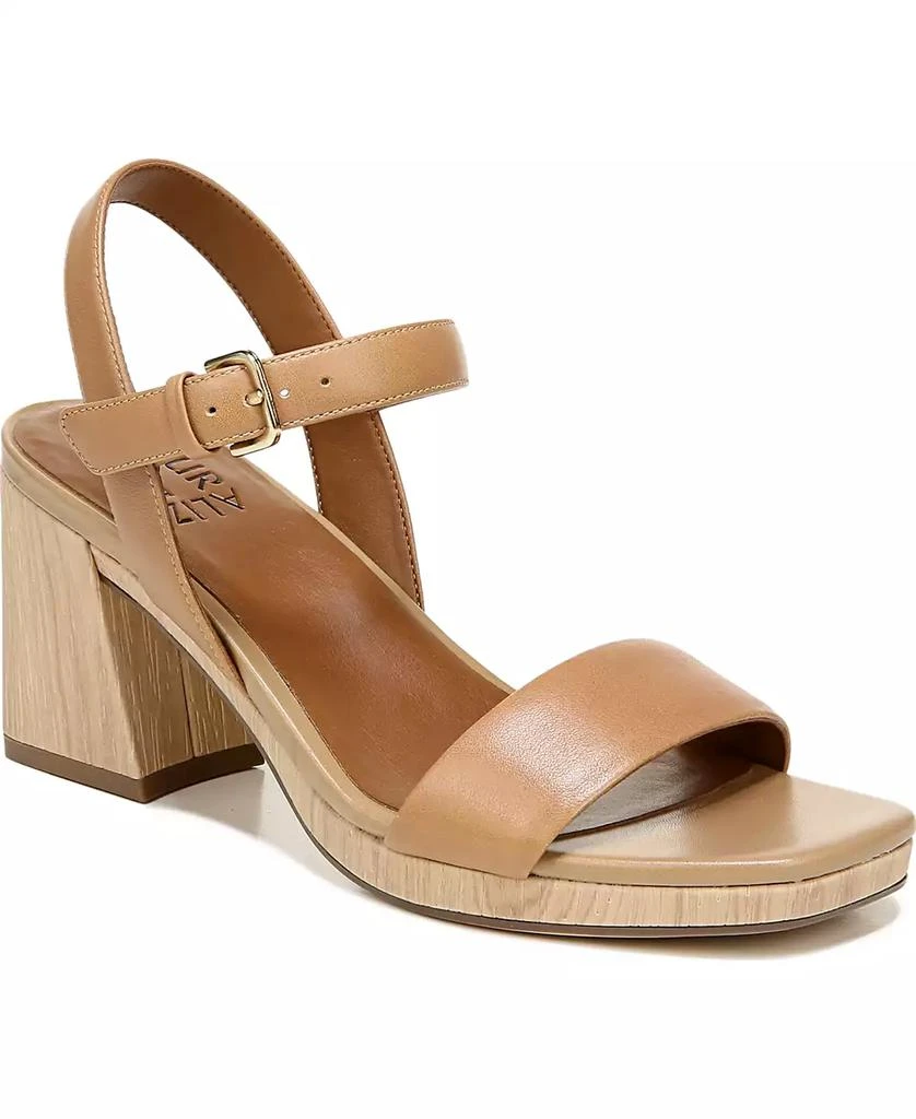 Naturalizer Women's Rose Block Heel Open Square Toe Platform Sandals 1