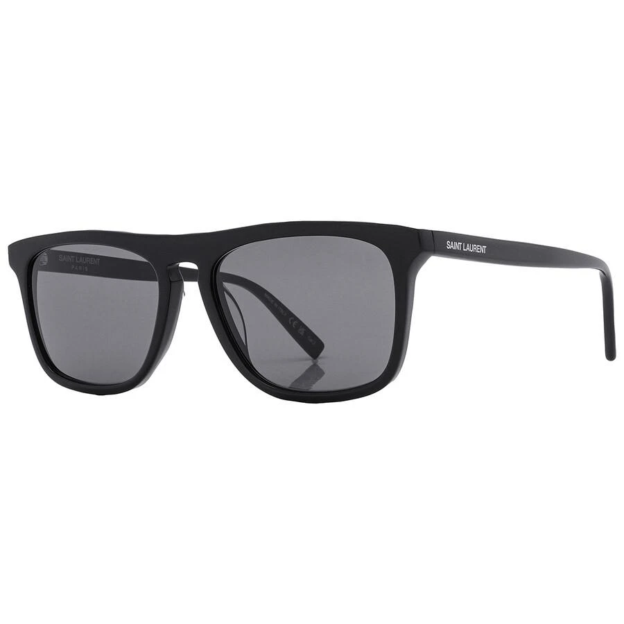 Yves Saint Laurent Black Browline Men's Sunglasses SL 586 001 56 3