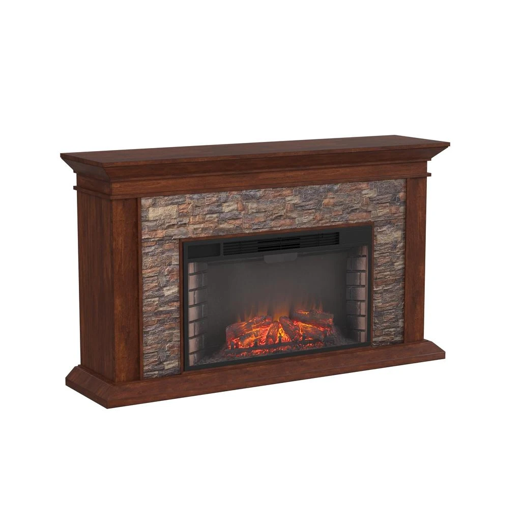 SEI Canyon Heights Faux Stone Electric Fireplace 4