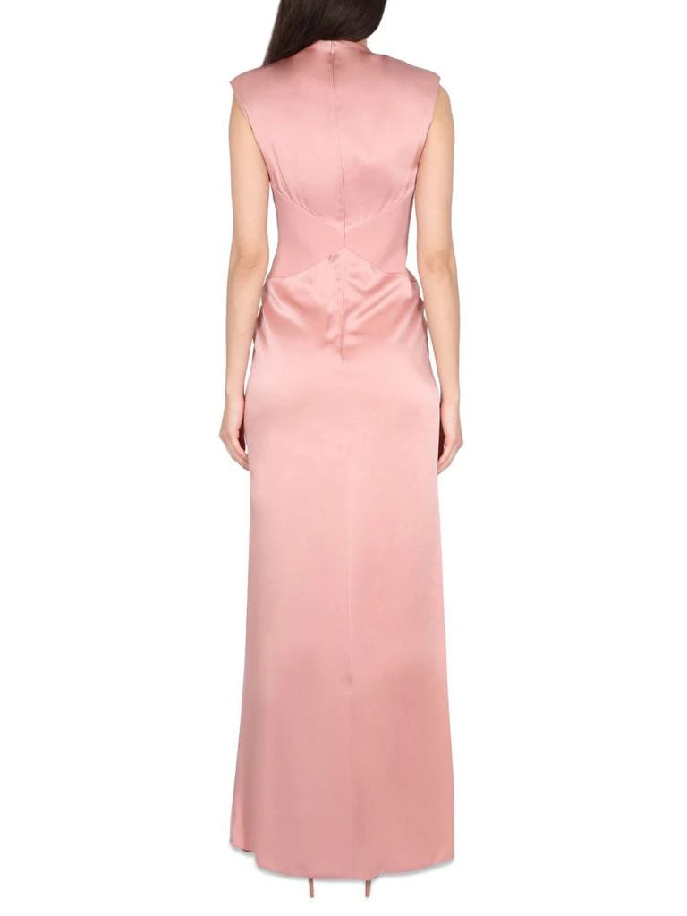 Max Mara Max Mara Draped Dress In Envers Satin 3