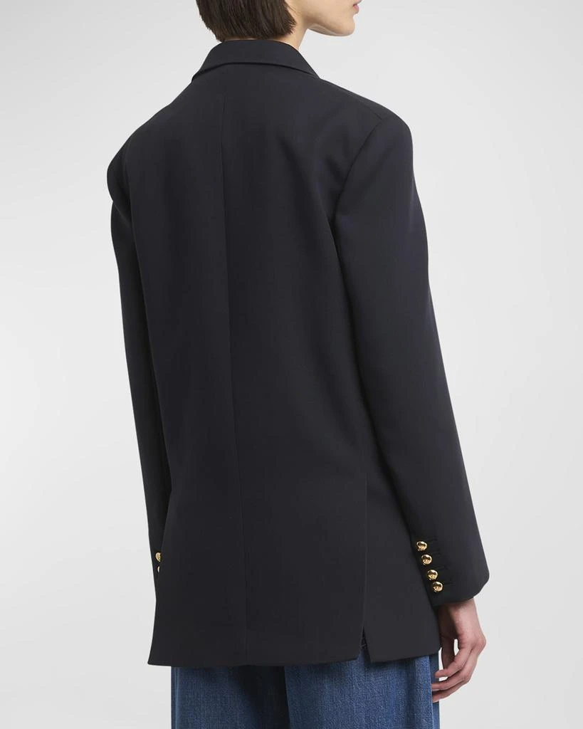 Valentino V-Logo Double-Breasted Navy Formal Jacket 6