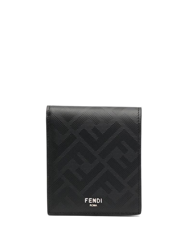 Fendi Fendi Shadow Leather Bi-Fold Wallet Accessories
