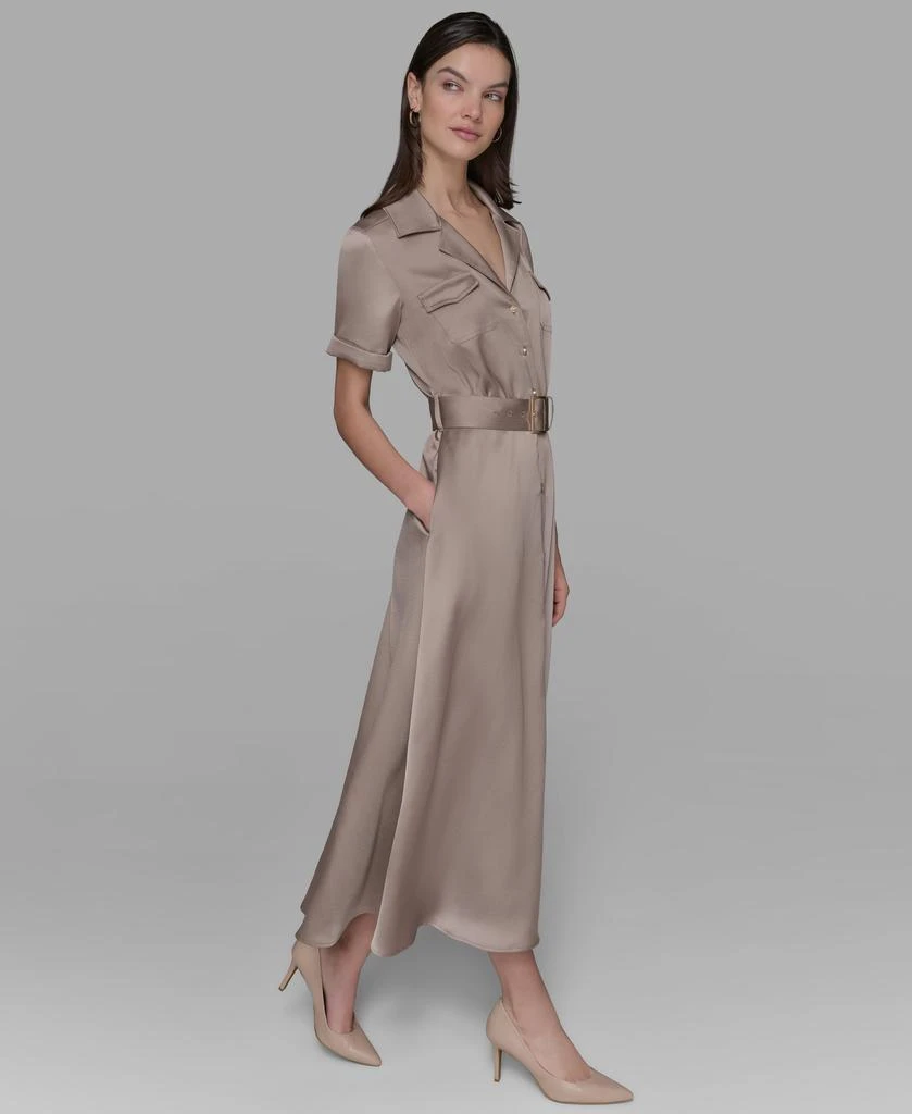 Karl Lagerfeld Paris BELTED MAXI SHIRT DRESS 3