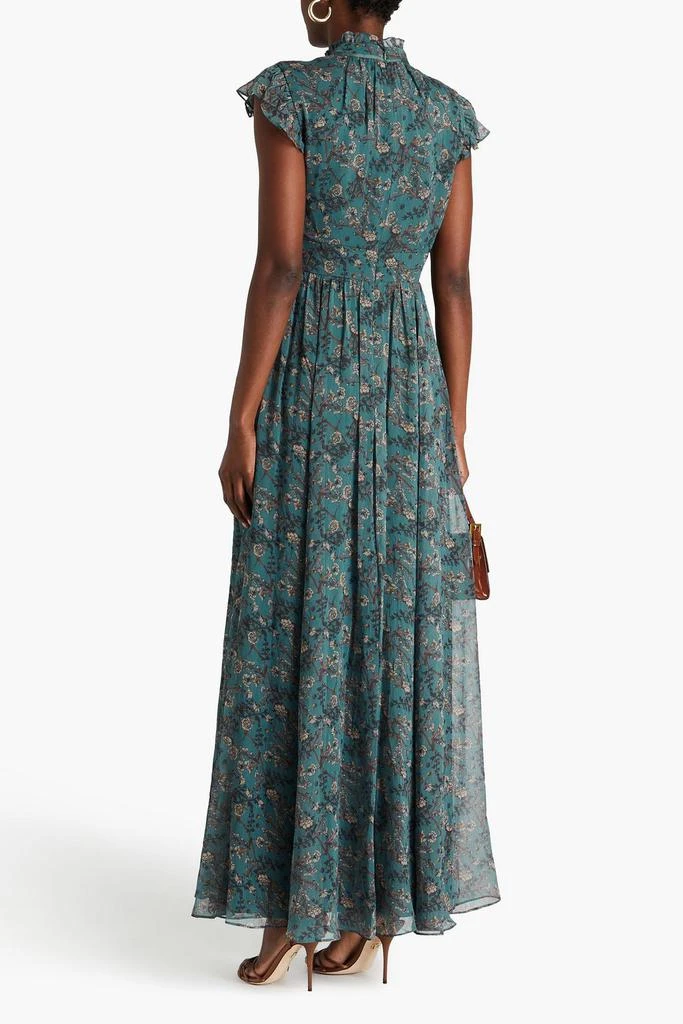 MIKAEL AGHAL Ruffled floral-print crepon maxi dress 3