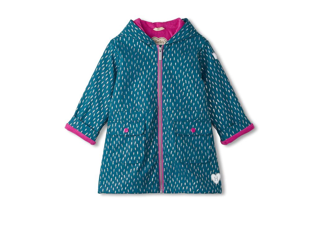 Hatley Mini Lightening Bolts Peplum Rain Coat (Toddler/Little Kid/Big Kid)