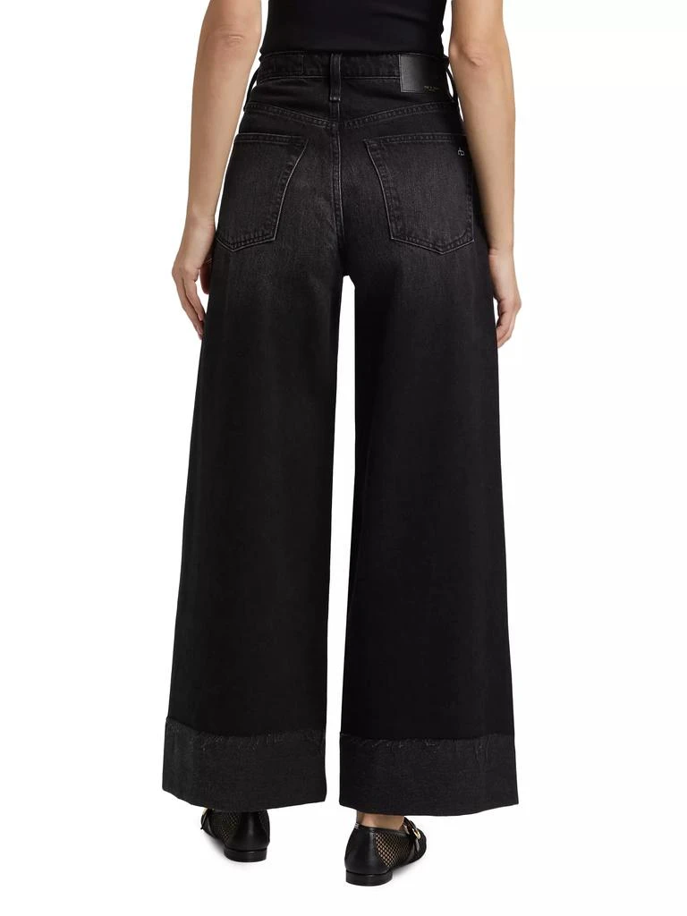 Rag & Bone Sofie High-Rise Wide-Leg Cuffed Jeans 5