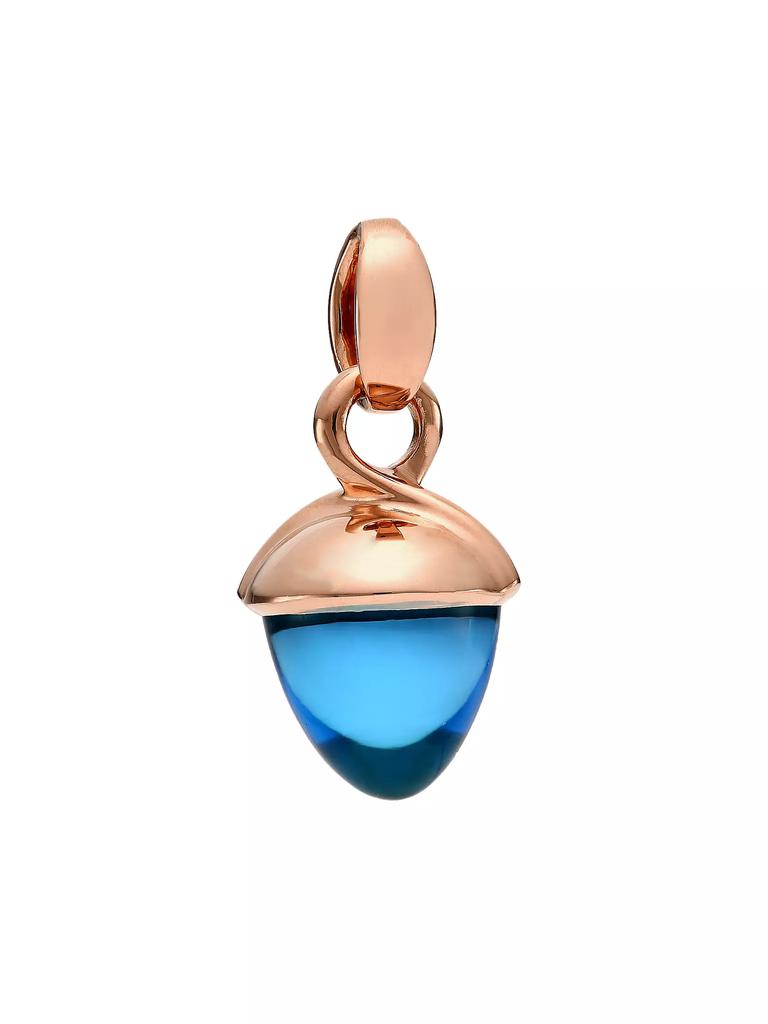Tamara Comolli Mikado Bouquet 18K Rose Gold & Swiss Topaz Acorn Pendant