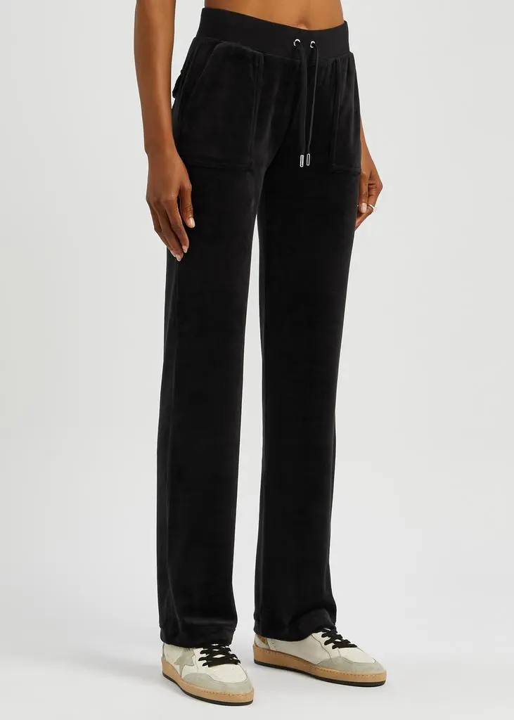 Juicy Couture Del Ray logo velour sweatpants 2