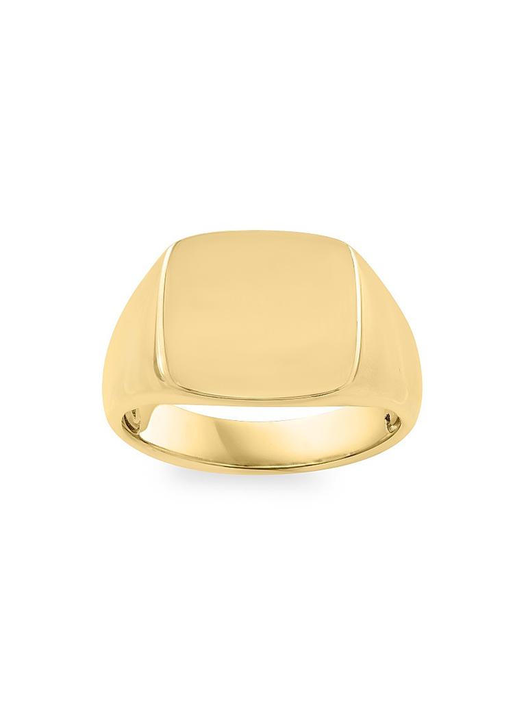 Saks Fifth Avenue Collection 14K Yellow Gold Signet Ring