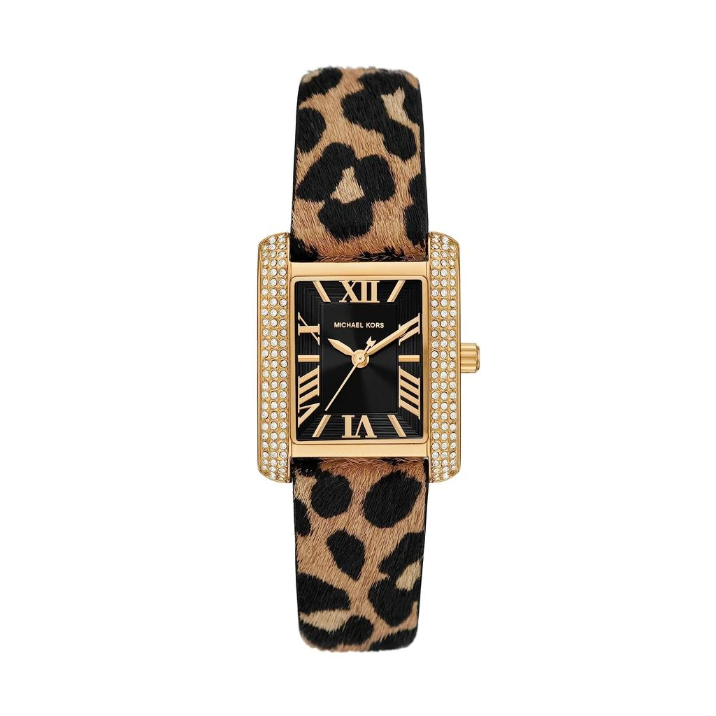 Michael Kors MK7387 - Emery Three-Hand Animal Print Leather Watch 1