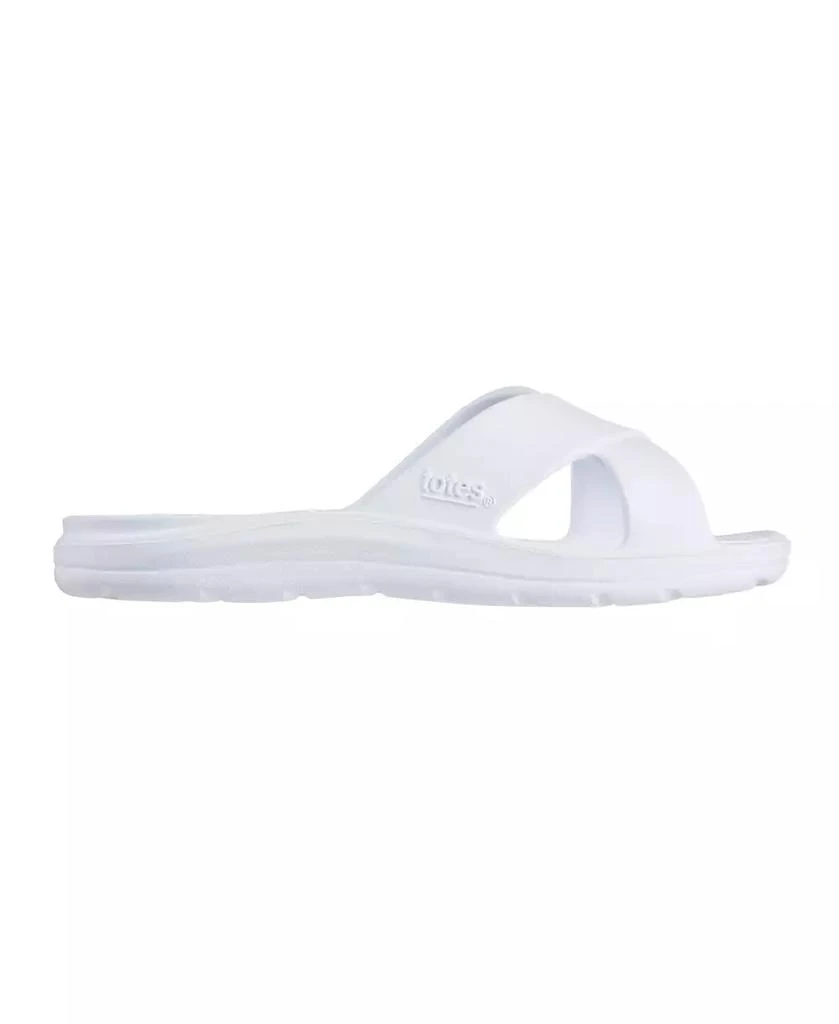 Totes Women's Molded Cross Slide Sandals with Everywear 2