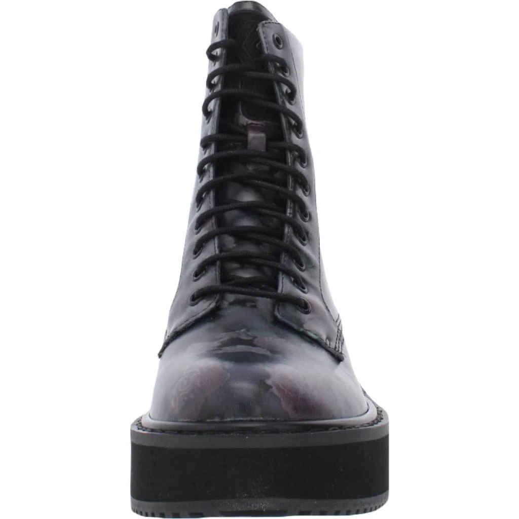 KENDALL & KYLIE Hunt Womens Faux Leather Round Toe Combat & Lace-up Boots 4