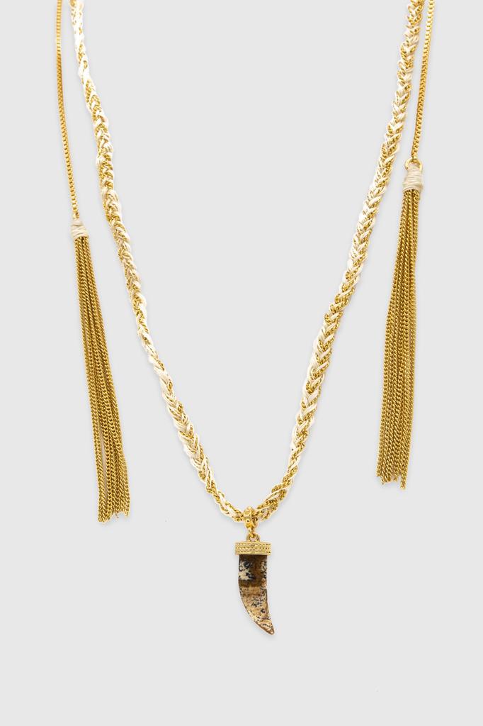 Rebecca Minkoff Shark Tooth Slider Necklace