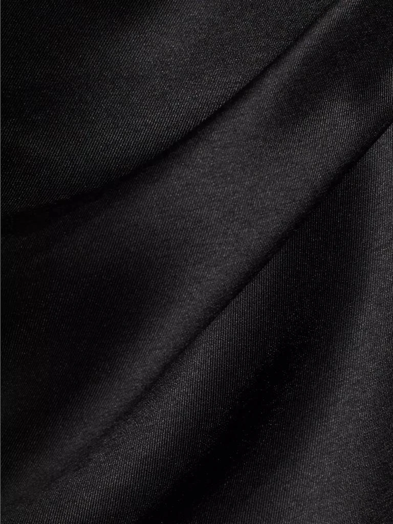 Amsale One-Shoulder Bow-Accented Cocktail Dress 7