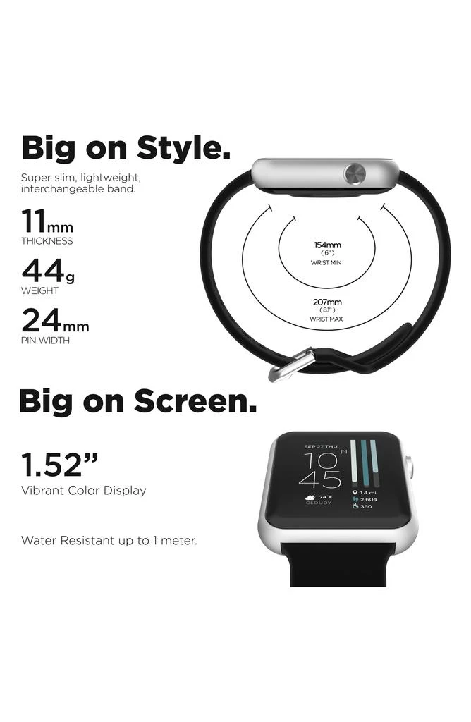 I TOUCH iTouch Air 4 Jillian Michaels Edition Smartwatch, 45mm x 22mm 3