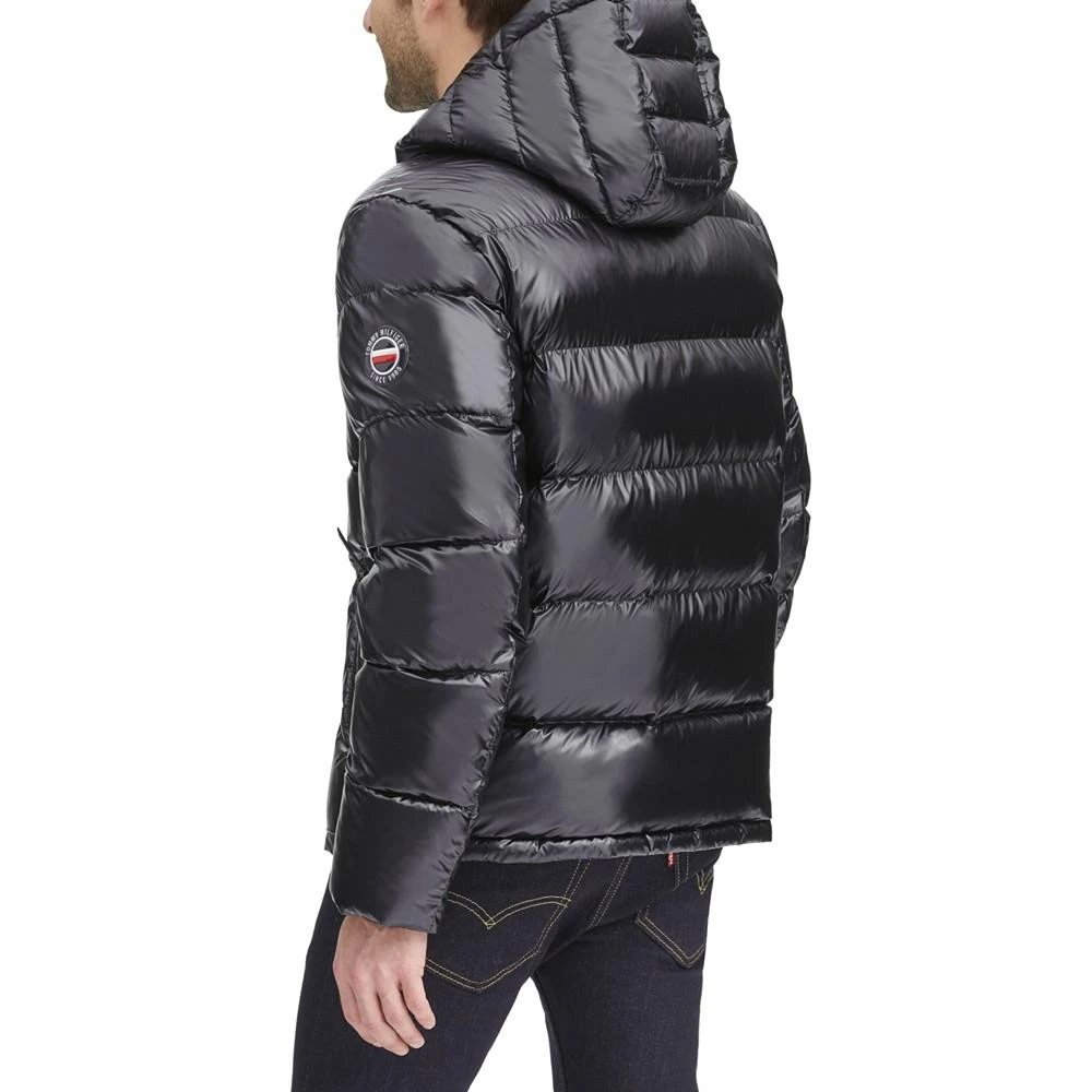 Tommy Hilfiger Men's Pearlized Performance Hooded Puffer Coat 5