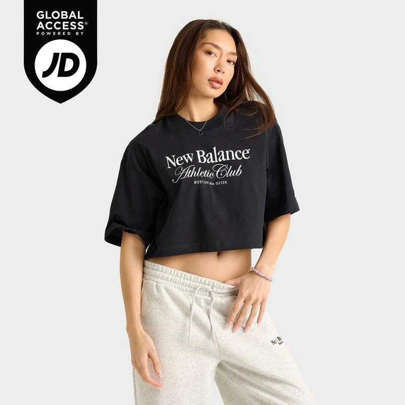 New Balance Women's New Balance Crop Club T-Shirt 1