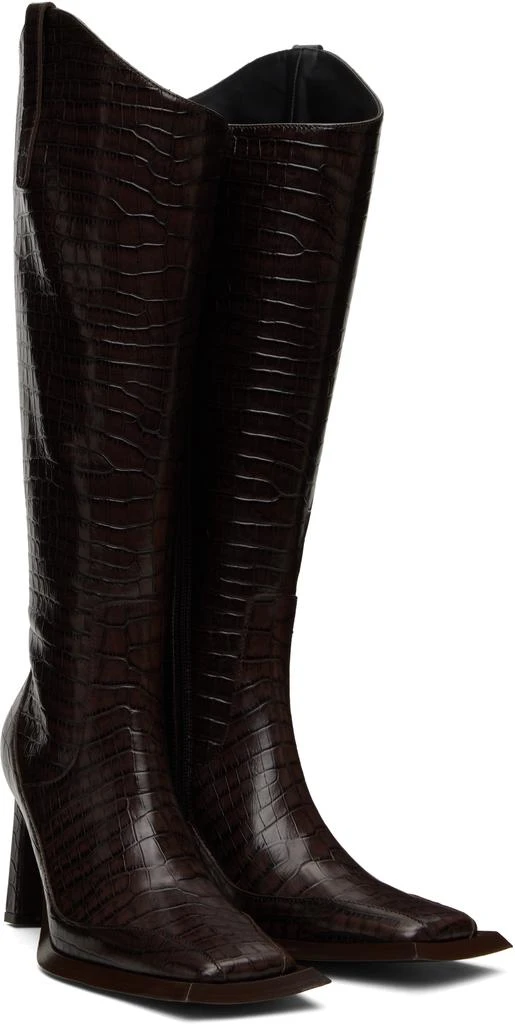 KNWLS Brown Hellz Riding Boots 4
