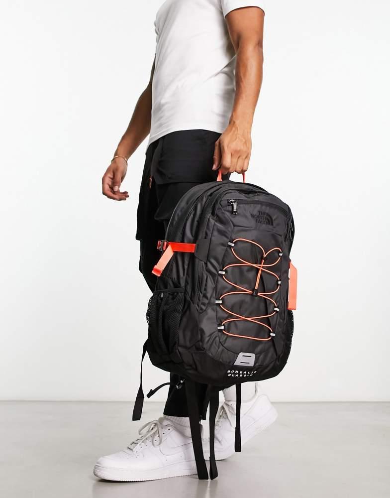 The North Face The North Face Borealis Classic backpack in grey and orange