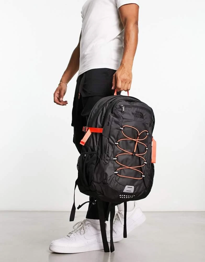 The North Face The North Face Borealis Classic backpack in grey and orange 2