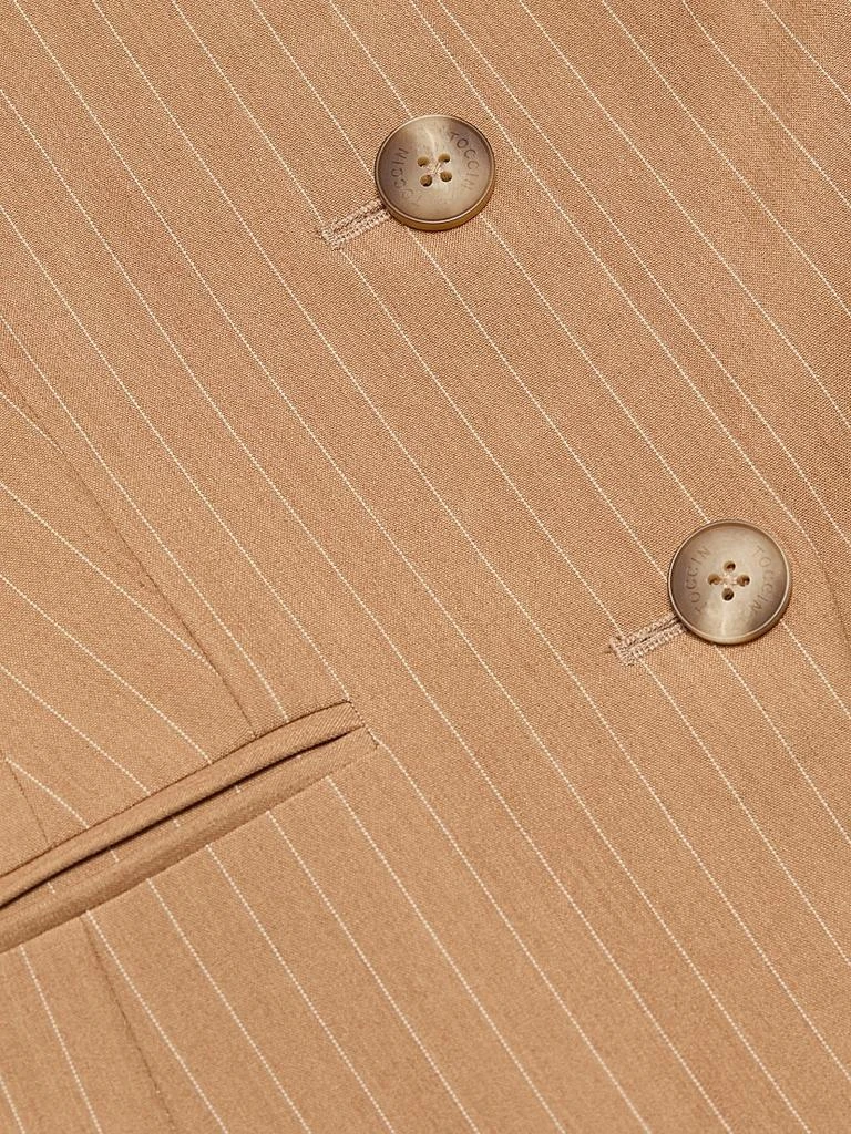 Toccin Tibbie Pinstriped Cutaway Vest 7