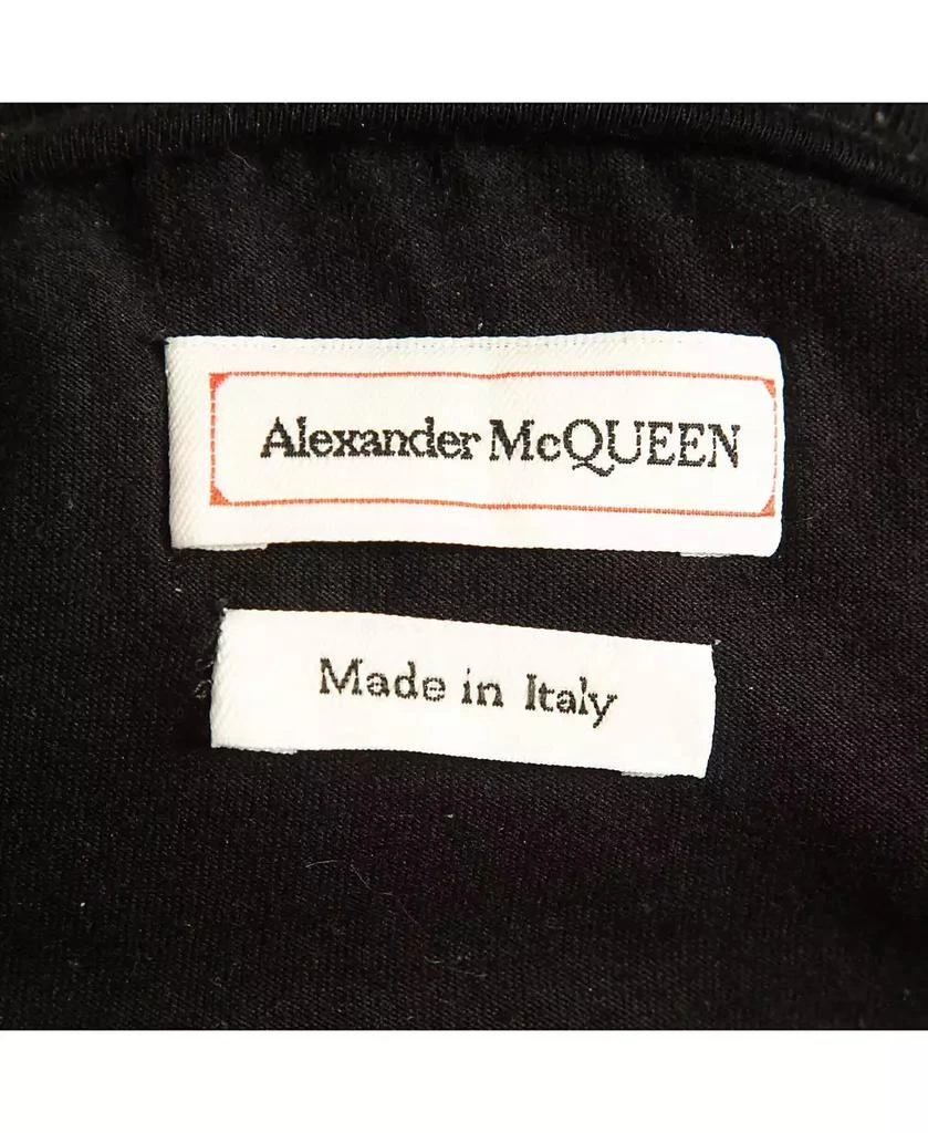 Pre-Owned Alexander McQueen Women's Black Logo Embroidered Cotton Knit Joggers 6